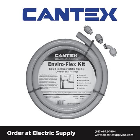 can you use cantex enviro flex with electrical service box|liquidtight enviro flex.